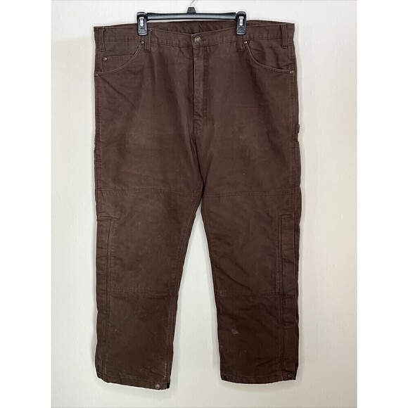Berne Brown Insulated Carpenter Pants 38x32 Very Nice - Picture 1 of 12
